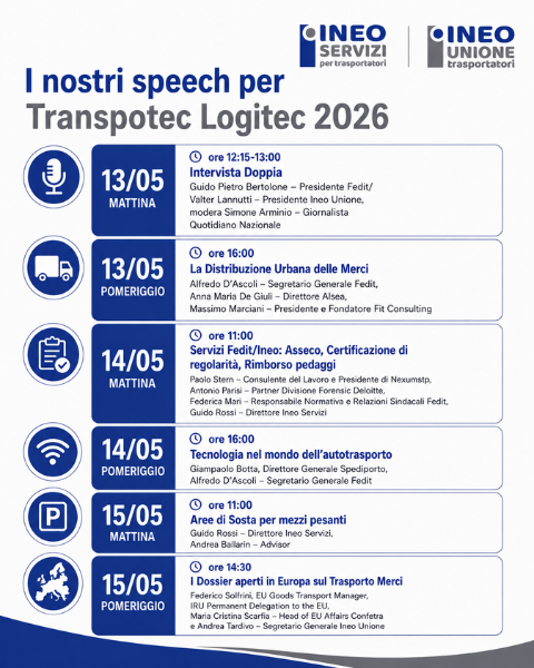 Banner Interventi Ineo Servizi TranspoTec 2026